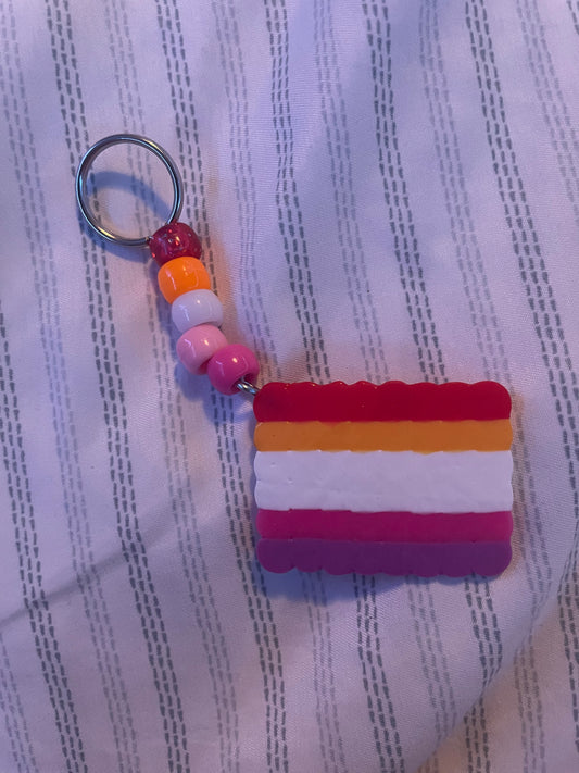 “Lesbian” Kandi Keychain