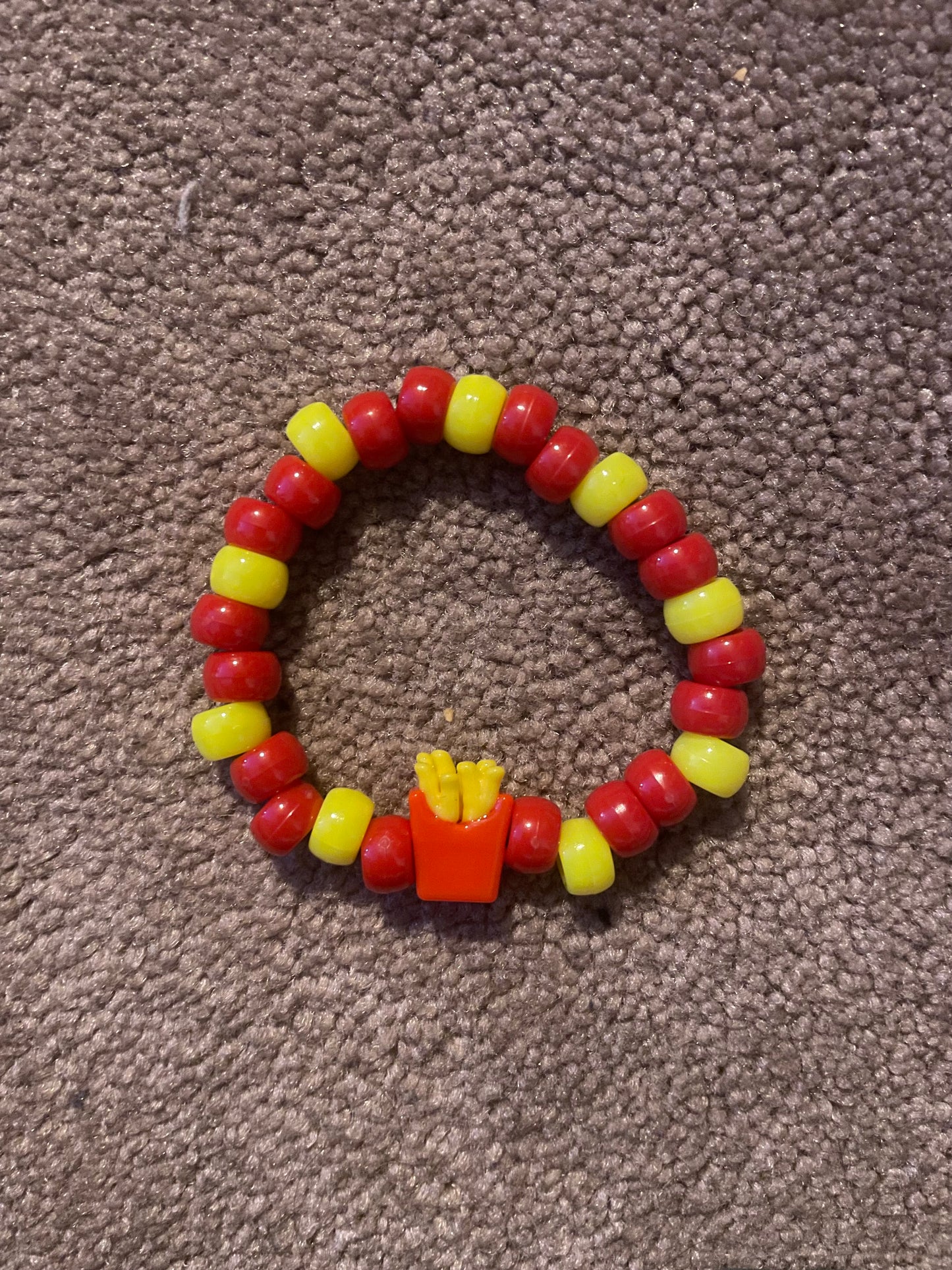 “French Fries” Kandi Bracelet