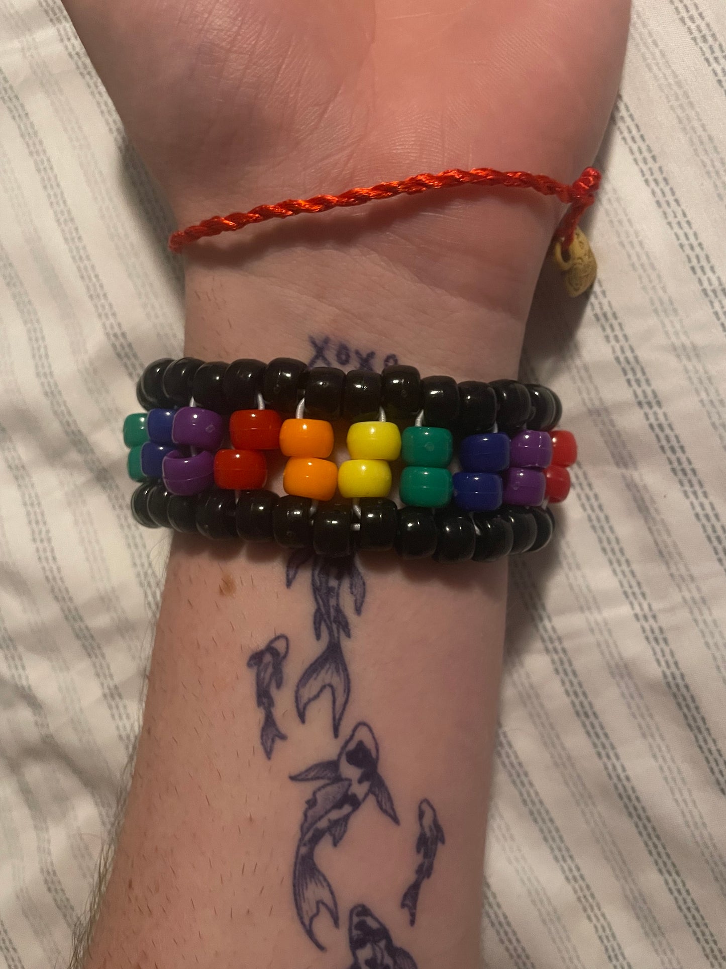 “Rainbow Road” Kandi Bar Cuff