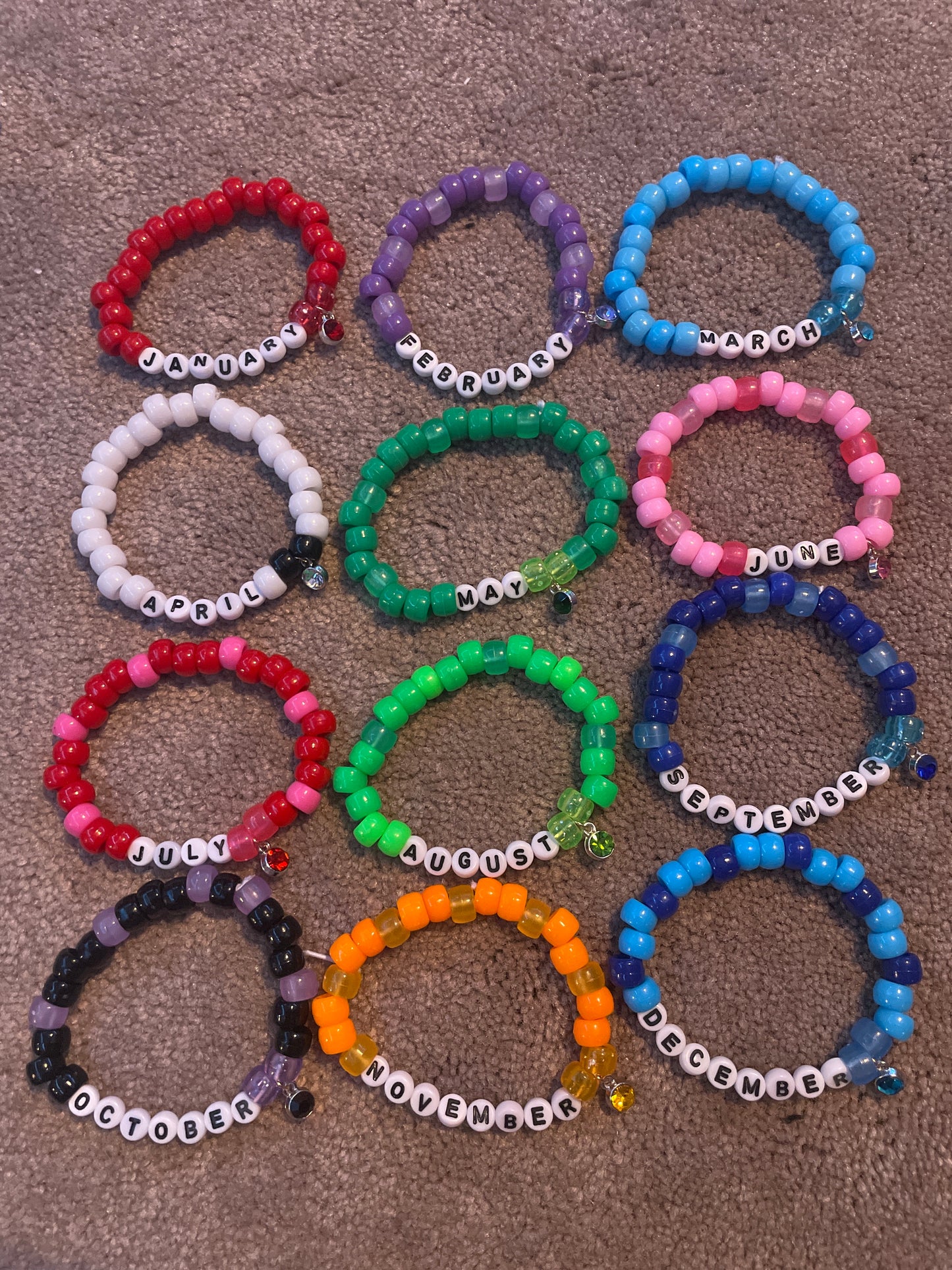 ! Birthstone Kandi Bracelets🎉