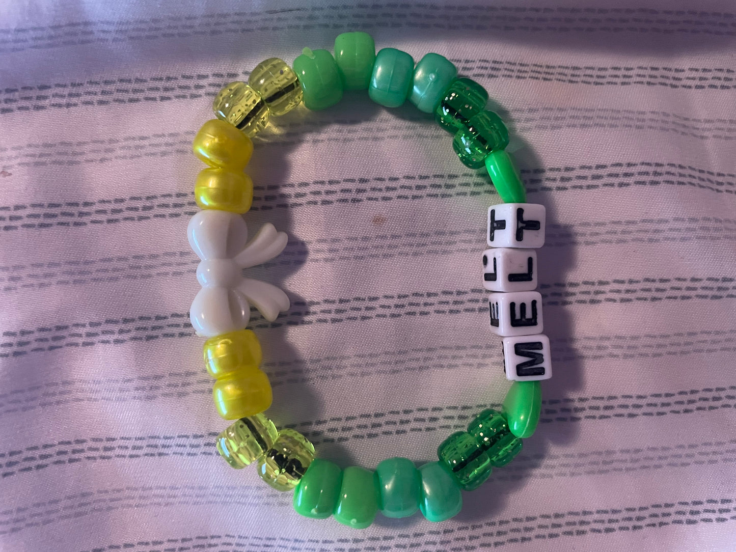 “Demure Melt” Kandi Bracelet