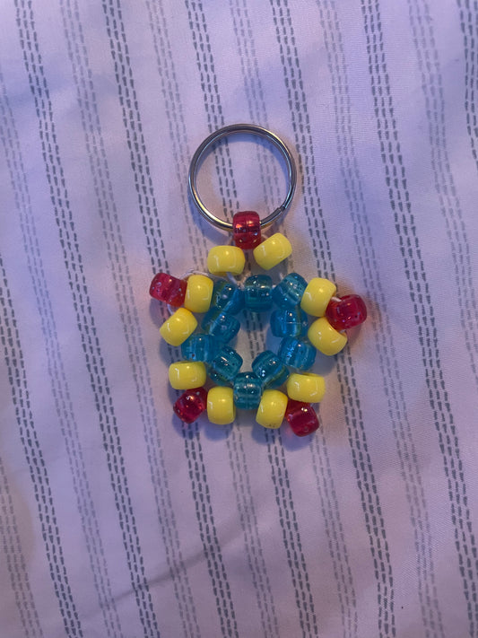 “Primary Star” Kandi Keychain